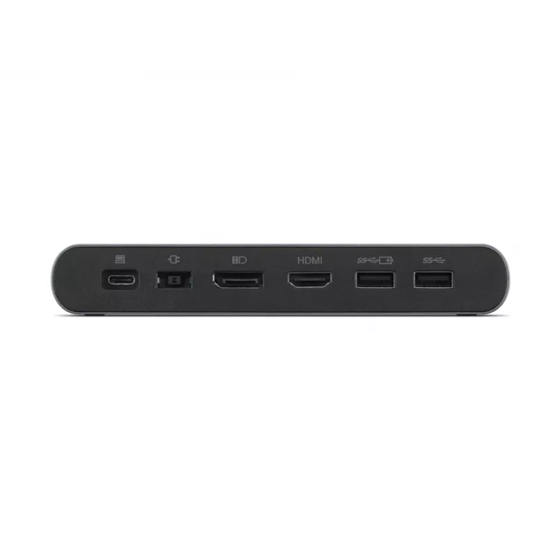 Lenovo 40B30090EU kannettavan telakointiasema/porttireplikaattori 2 x USB 3.2 Gen 2 (3.1 Gen 2) Type-C harmaa