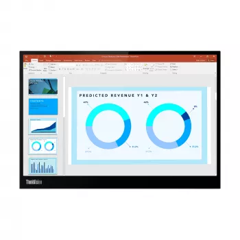 Lenovo ThinkVision M14d näyttö, 35,6 cm (14 inch), 2240 x 1400 pikseliä, 2.2K, LED, 8 ms, musta