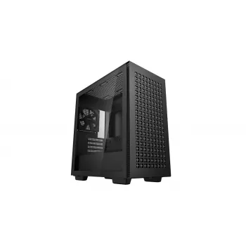 PC-kotelo DeepCool CH370 Mini Tower — microATX/Mini-ITX, karkaistu lasi, tuki jopa 32 cm GPU:lle