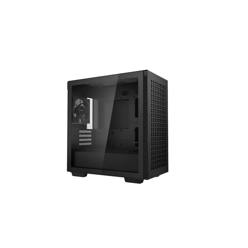 PC-kotelo DeepCool CH370 Mini Tower — microATX/Mini-ITX, karkaistu lasi, tuki jopa 32 cm GPU:lle