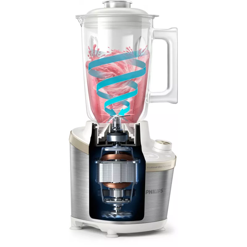 Philips 7000-sarja HR3760/01 tehosekoitin 2 L pöytätehosekoitin 1500 W ruostumaton teräs, valkoinen