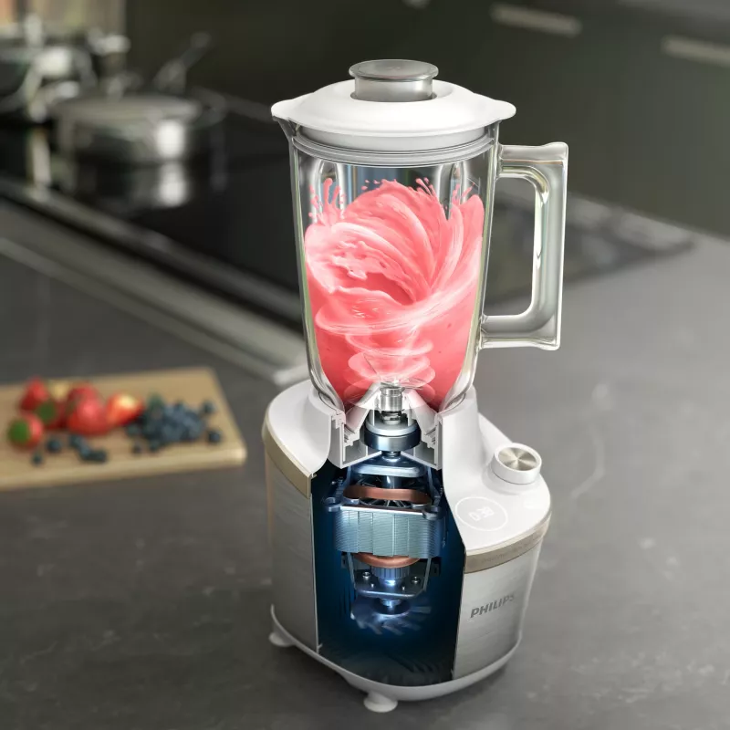 Philips 7000-sarja HR3760/01 tehosekoitin 2 L pöytätehosekoitin 1500 W ruostumaton teräs, valkoinen