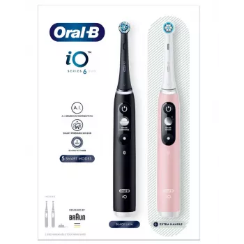 Oral-B iO 6 aikuisten rotaatiohammasharja musta, pinkki