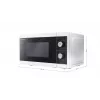 Sharp YC-MG01E-W mikroaaltouuni musta, valkoinen grillimikroaaltouuni pöytämalli 20 L 800 W