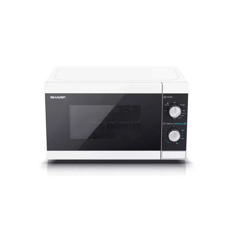 Sharp YC-MG01E-W mikroaaltouuni musta, valkoinen grillimikroaaltouuni pöytämalli 20 L 800 W