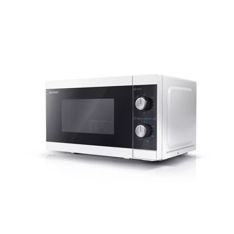 Sharp YC-MG01E-W mikroaaltouuni musta, valkoinen grillimikroaaltouuni pöytämalli 20 L 800 W