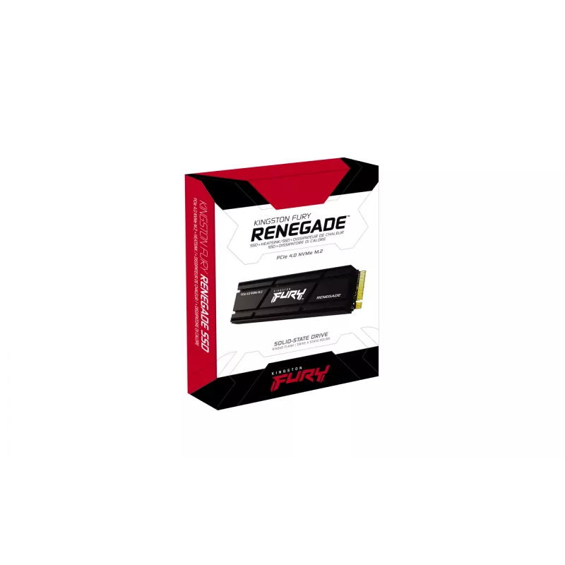 Kingston FURY Renegade SSD-levy 1 TB M.2 2280 PCIe 4.0 NVMe jäähdytyselementillä