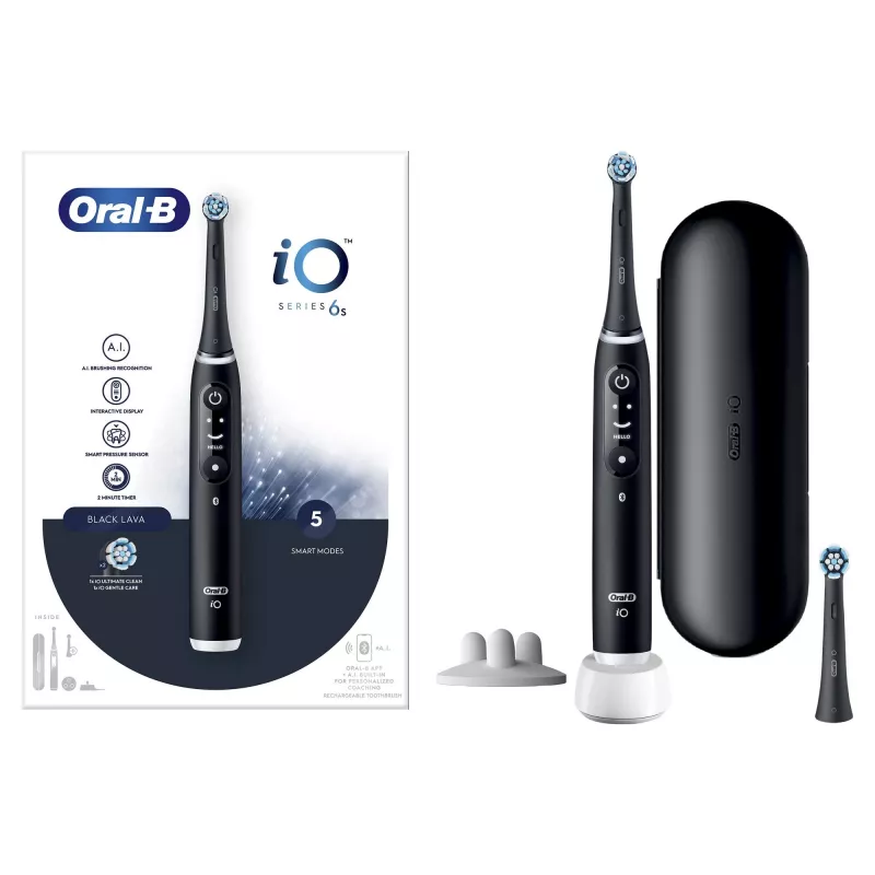 Oral-B iO 6 värähtelevä hammasharja aikuisille musta
