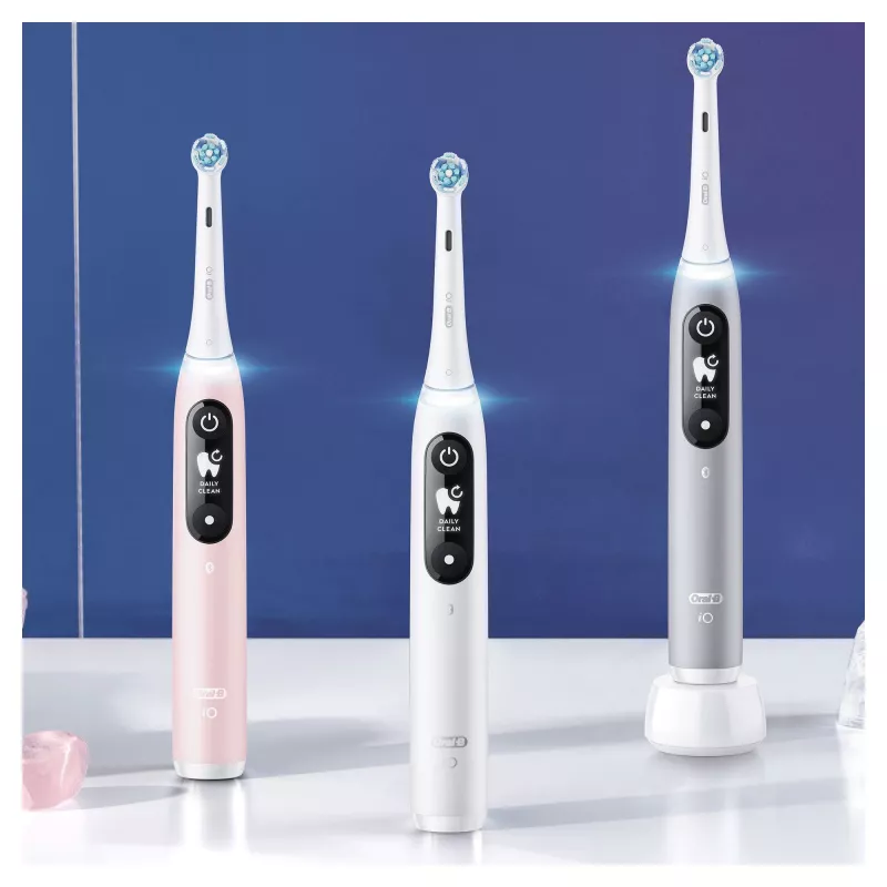 Oral-B iO 6S aikuisten värähtelevä hammasharja harmaa, valkoinen