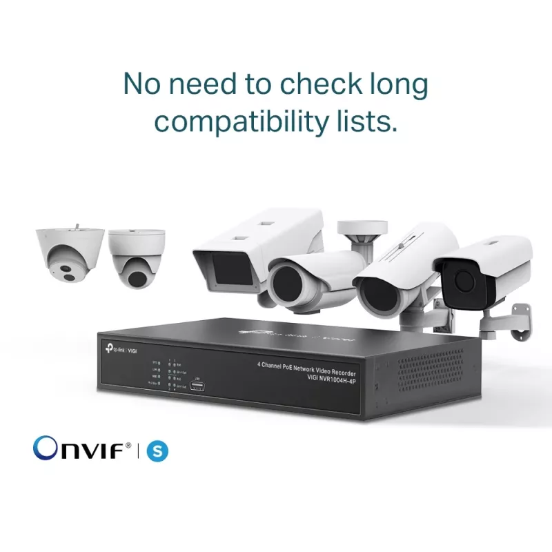 TP-Link VIGI 4-kanavainen PoE+ verkkotallennin