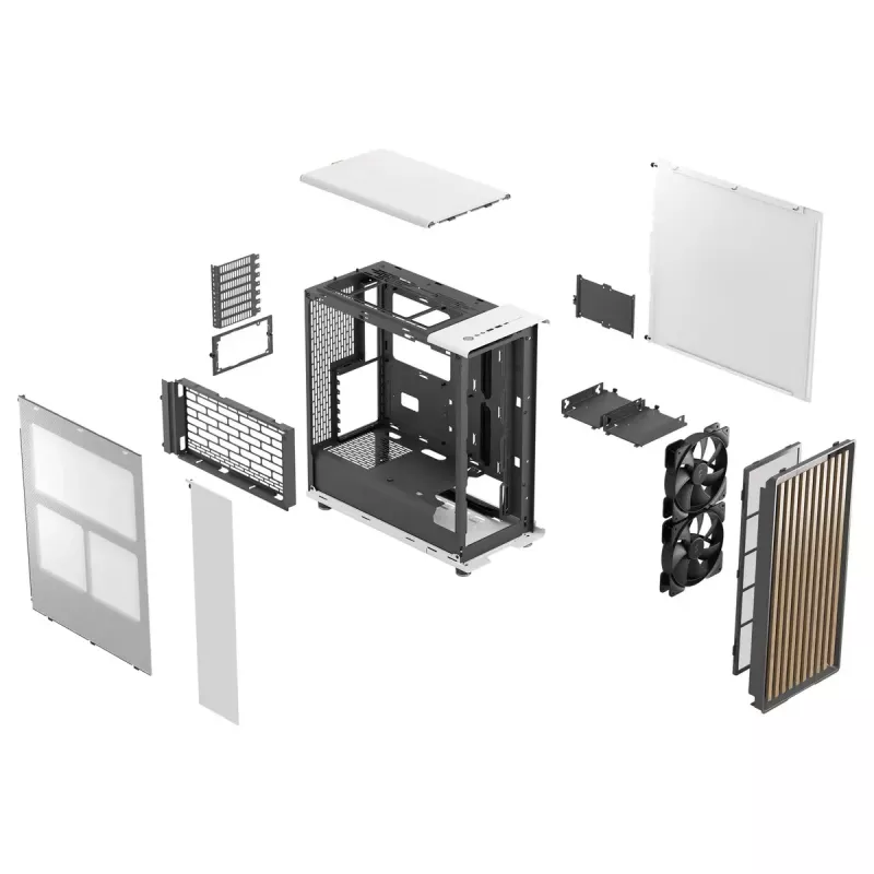 PC-kotelo Fractal Design North Midi Tower valkoinen