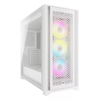 PC-kotelo Corsair iCUE 5000D RGB Airflow Midi-Tower valkoinen
