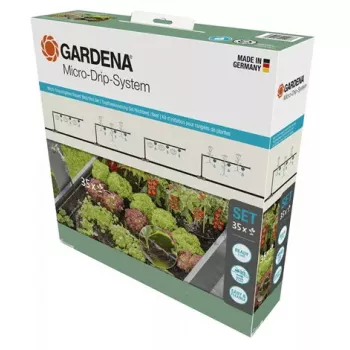 Mikrotippukastelusarja Gardena 13455-20 letkun pituus 15 m musta vihreä