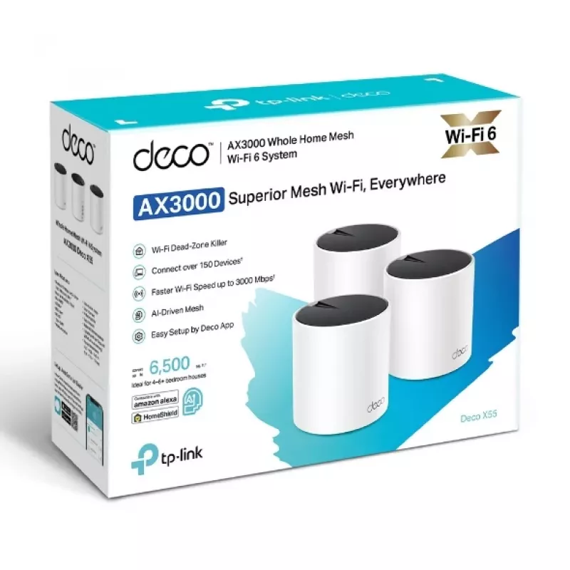 Mesh-reititin TP-Link AX3000 dualband 2,4 GHz 5 GHz Wi-Fi 6