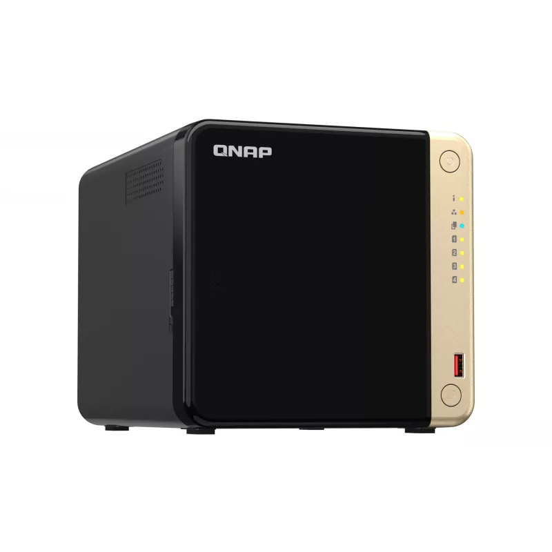 QNAP TS-464 NAS Tower Intel® Celeron® N5095 8 GB DDR4 0 TB QNAP QTS musta