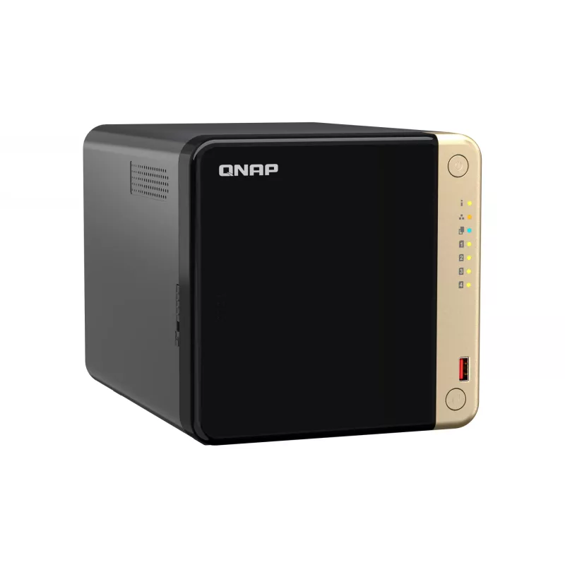 QNAP TS-464 NAS Tower Intel® Celeron® N5095 8 GB DDR4 0 TB QNAP QTS musta