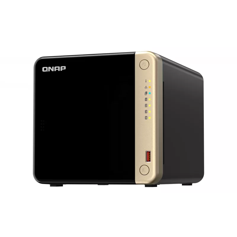 QNAP TS-464 NAS Tower Intel® Celeron® N5095 8 GB DDR4 0 TB QNAP QTS musta
