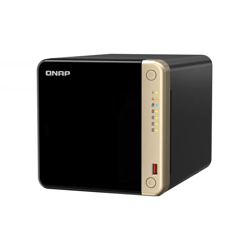 QNAP TS-464 NAS Tower Intel® Celeron® N5095 8 GB DDR4 0 TB QNAP QTS musta