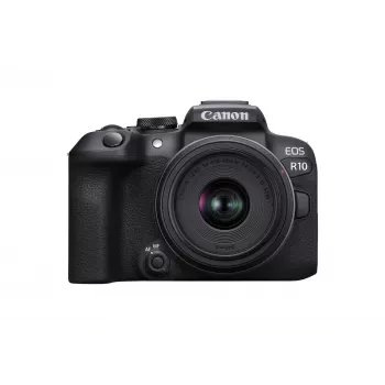 Canon EOS R10 + RF-S 18-45mm F4.5-6.3 IS STM MILC 24.2 MP CMOS 6000 x 4000 pikseliä musta