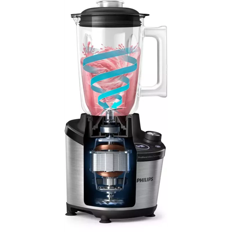 Philips 7000 -sarjan yleiskone HR3760/00 musta metalli