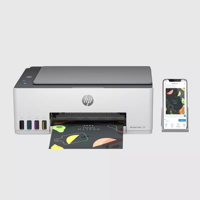 HP Smart Tank 5105 langaton monitoimitulostin, kopiokone, skanneri, värillinen