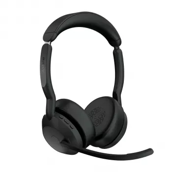 Jabra Evolve2 55 - Link380a UC Stereo (sis. jalustan), langaton, toimisto/asiakaspalvelu, 20 - 20 000 Hz, 130 g, kuuloke, musta