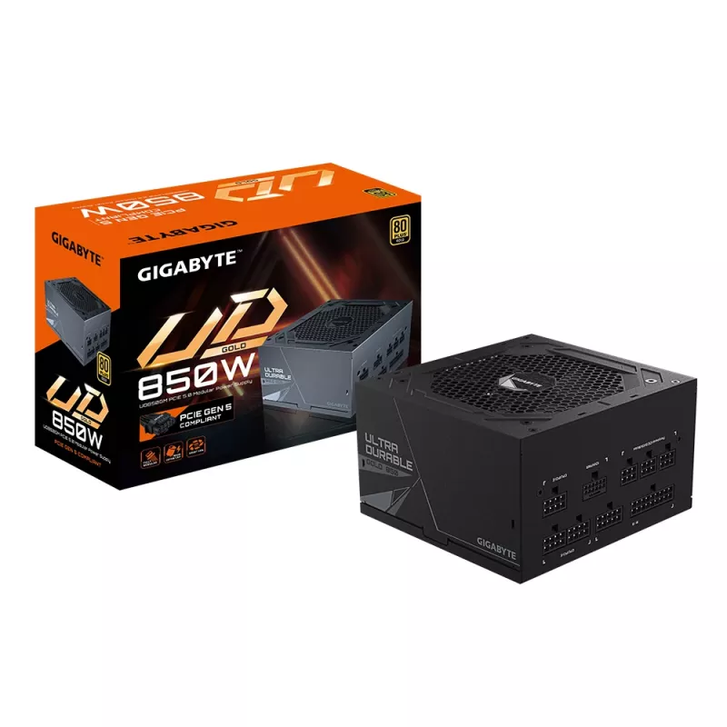GIGABYTE GP-UD850GM PG5 virtalähde 850 W 20+4 pin ATX ATX musta