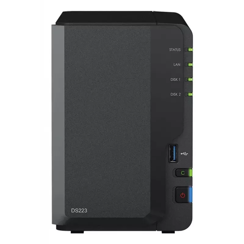 NAS Synology DiskStation DS223 pöytämalli Realtek RTD1619B 2 GB DDR4