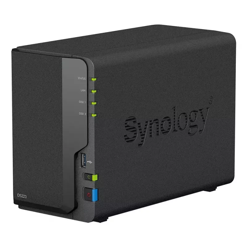 NAS Synology DiskStation DS223 pöytämalli Realtek RTD1619B 2 GB DDR4