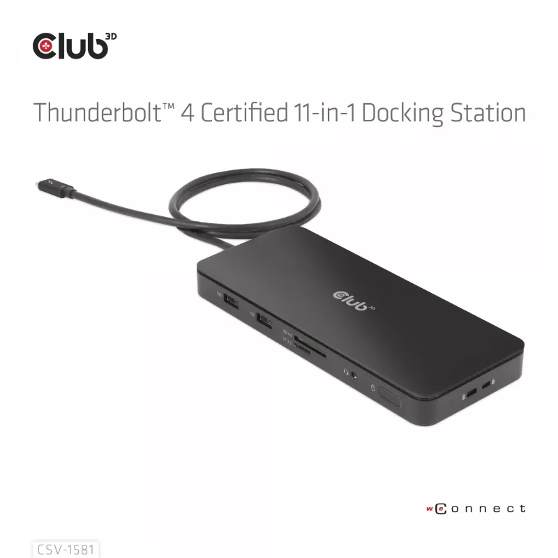 Telakointiasema CLUB3D Thunderbolt 4 Certified 11-in-1 140W
