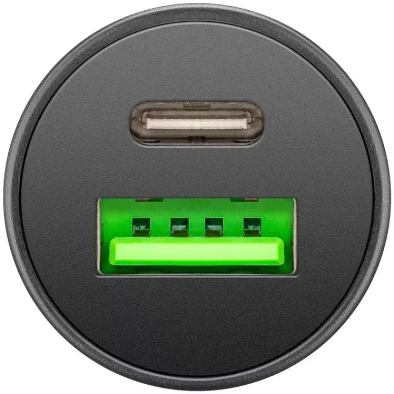Goobay Dual-USB auto-pikalaturi USB-C PD 45W musta