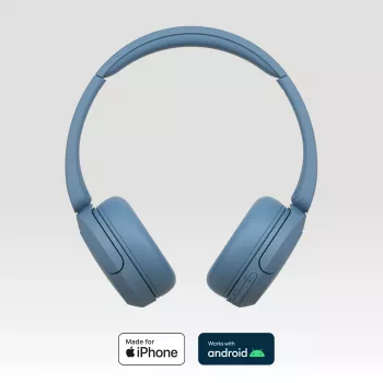 Sony WH-CH520 kuulokkeet langaton panta headset puhelut/musiikki USB Type-C sininen