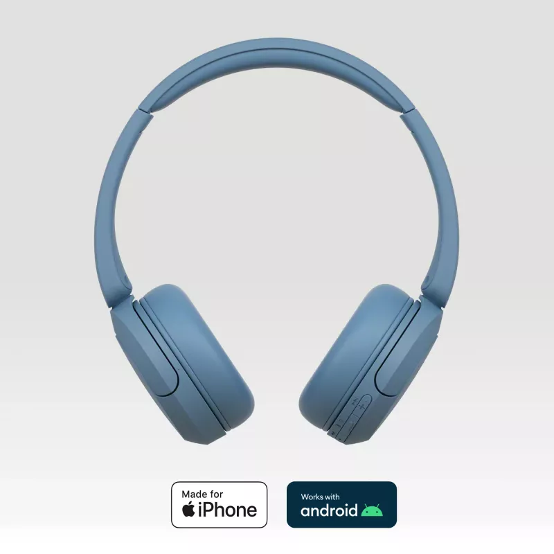 Sony WH-CH520 kuulokkeet langaton panta headset puhelut/musiikki USB Type-C sininen