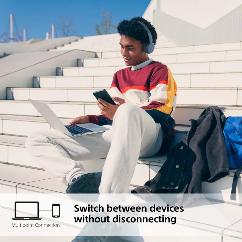 Sony WH-CH520 kuulokkeet langaton panta headset puhelut/musiikki USB Type-C sininen