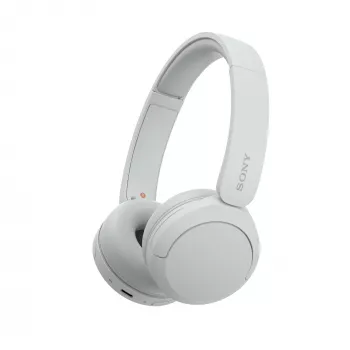 Sony WH-CH520 langattomat on-ear-kuulokkeet, Bluetooth 5.2, 50 h toisto, USB-C-lataus, valkoinen