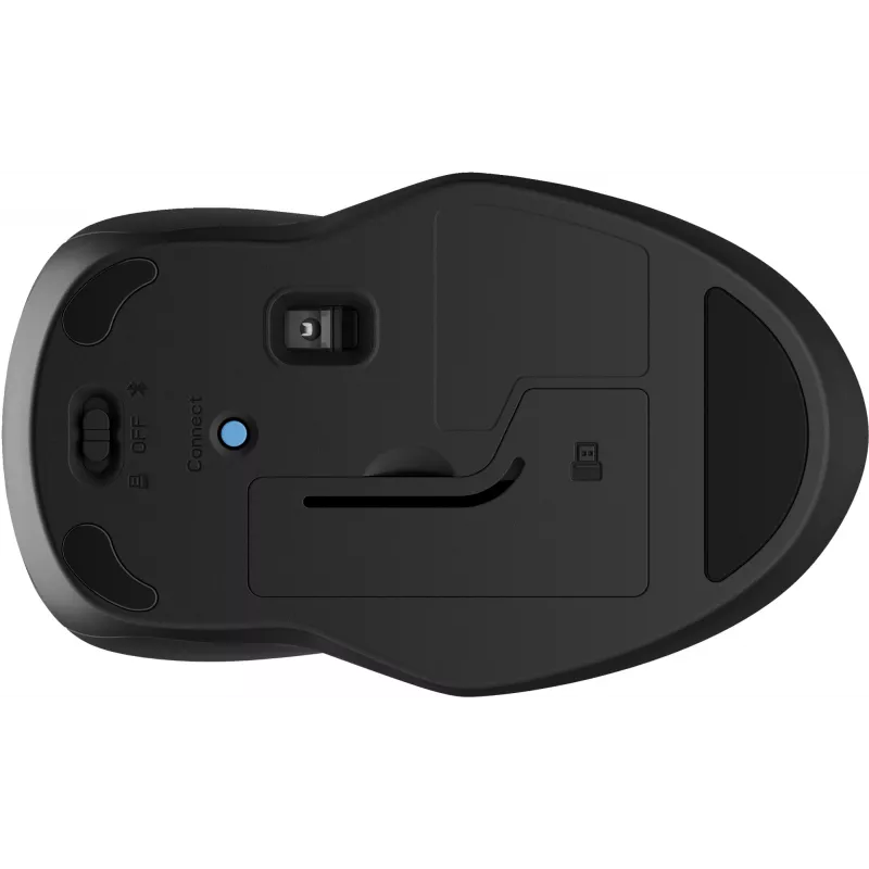 HP 250 Dual hiiri, molempikätinen, Bluetooth + USB Type-A, 1600 DPI, musta