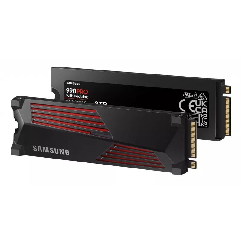 SSD-asema Samsung 990 PRO jäähdytyssiilillä 2000 GB M.2 2280 M.2 NVMe MZ-V9P2T0CW
