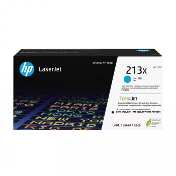 HP 213X High Yield syaani alkuperäinen LaserJet-värikasetti
