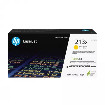 HP 213X suuritehoinen keltainen alkuperäinen LaserJet-värikasetti, 6000 sivua, keltainen, 1 kpl