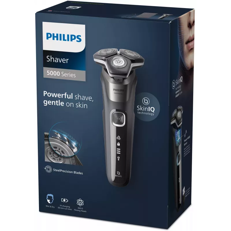Philips SHAVER Series 5000 S5887/10 märkä- ja kuivaparranajokone ja pehmeä kotelo