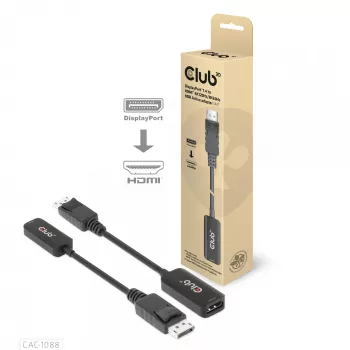 CLUB3D DisplayPort1.4 - HDMI 4K120Hz/8K60Hz HDR aktiivinen adapteri uros/naaras