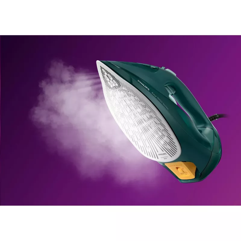 Philips 7000-sarja DST7050/70 silitysrauta höyrysilitysrauta SteamGlide Elite silityspohja 2800 W vihreä