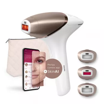 Philips BRI973/00 valo-karvanpoistaja Intense Pulsed Light (IPL) rosekulta, valkoinen