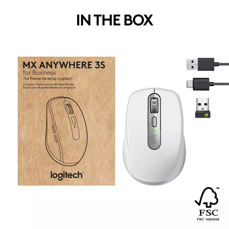 LOGITECH Mx Anywhere 3s For Business - vaaleanharmaa - Emea28-935