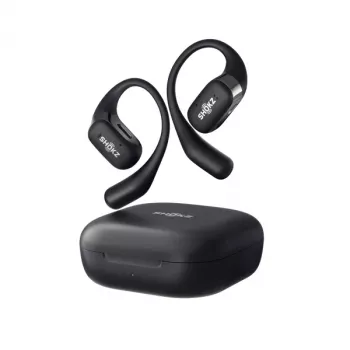 SHOKZ OpenFit kuulokkeet langaton korvakoukku puhelut/musiikki/urheilu/arkikäyttö Bluetooth musta