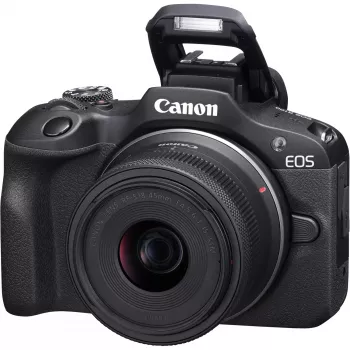 Canon EOS R100 + RF-S 18-45mm F4.5-6.3 IS STM Kit MILC 24,1 MP CMOS 6000 x 4000 pikseliä musta