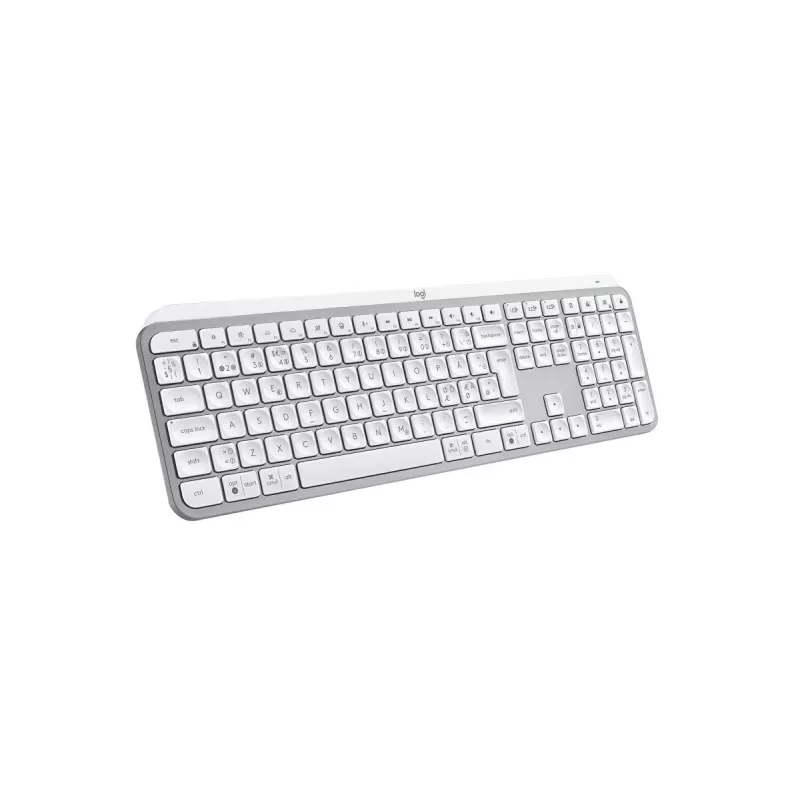 Logitech MX Keys S näppäimistö yleis RF Wireless + Bluetooth QWERTY tanska suomi norja ruotsi alumiini valkoinen