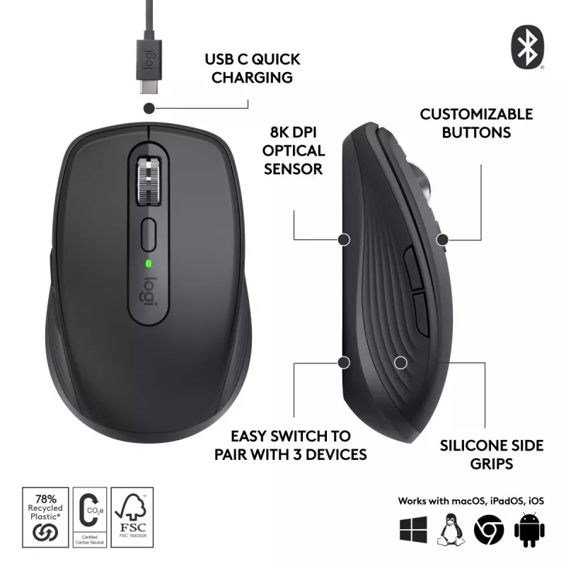 LOGITECH Mx Anywhere 3s langaton hiiri