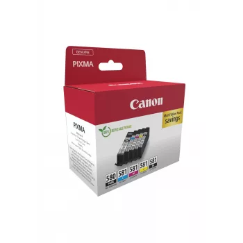 Canon 2078C007 mustepatruuna 5 kpl alkuperäinen musta, sininen, syaani, magenta, keltainen