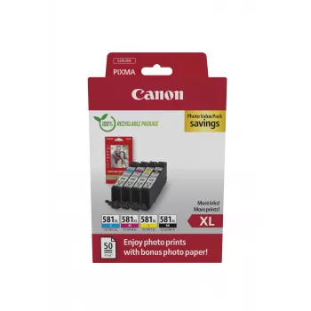 Canon 2052C006 mustepatruuna 4 kpl alkuperäinen High (XL) Yield musta, syaani, magenta, keltainen